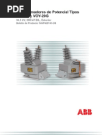 Transformadores de Potencial Tipos VOY-20 - VOY-20G - SP PDF