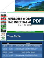 IMS Internal Auditing - Refresher Workshop