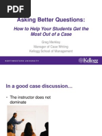 Asking Better Questions:: How To Help Your Students Get The Most Out of A Case