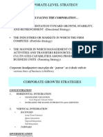 Corporate-Level Strategy: Three Key Issues Facing The Corporation