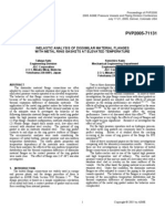 Inelastic Analysis of Dissimilar Material Flanges With Metal Ring Gaskets at Elevated Temperatures