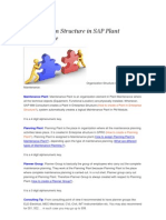 Organization Structure in SAP Plant Maintenance: Comments