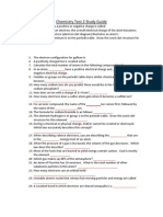 Chemistry Test 2 Study Guide