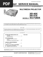 XR40 - XR41 - XGF260X Sharp Service Manual