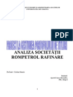 Analiza Societatii Rompetrol Rafinare