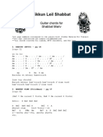 TLS Shabbat Mariv Guitar Chords