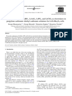 Comparative Study of LiBF4, LiAsF6, LiPF6, and LiClO4 As Electrolytes in