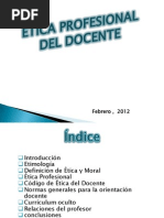 Etica Profesional Del Docente