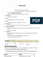 Physics - Heat Definiton of Terms: 1. Internal Energy