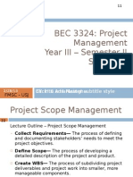 BEC 3324: Project Management Year III - Semester II Session 4