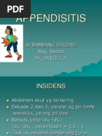 Appendisitis: DR Bambang Sugeng Bag. Bedah FK Unissula