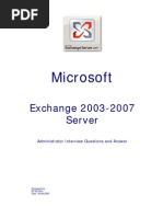 Microsoft Exchange 2003-2007 Admin Interview QA 