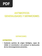 ANTIBIOTICOS Generalidades