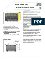 Over Voltage Under Voltage Relay SUR353