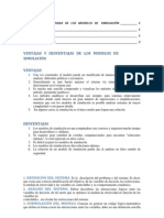 Ventajas y Desventajas de Los Modelos de Simulaciòn