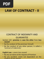 Law of Contract - II Guarantee