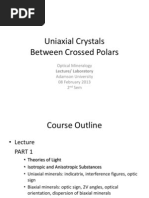 Uniaxial Crystals - Crossed Polars