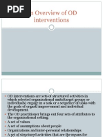 An Overview of OD Interventions