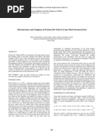 Microstructure and Toughness of Friction Stir Weld of 12 MM Thick Structural Steel