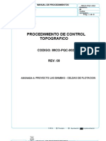 IMCO-PQC-002 - Procedimiento de Control Topografico