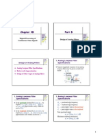 Chapter 4B Part B: Digital Processing of Continuous-Time Signals Design of Analog Filters