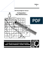 Army Engineer Cartography I Map Mathematics