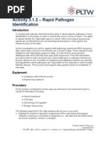 Activity 3.1.2 Rapid Pathogen Identification