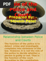 Role of The Police and Courts