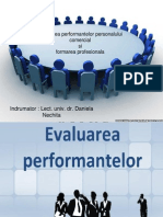 Evaluarea Performantelor Personalului