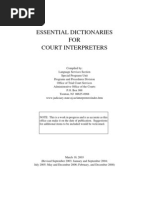 Court Dictionaries