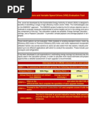 Electric Motors and Variable Speed Drives Evaluation Tool