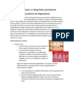 Como Hacer Un Diagnóstico Periodontal