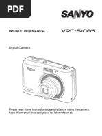 Sanyo Vpc-s1085 Camera Manual