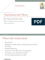 Lecture 2 - Transmission Line Theory (Part1)