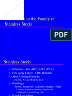 Introduction To The Family of Stainless Steels