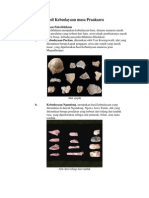 Hasil Kebudayaan Masa Praaksara
