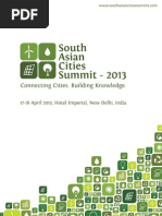 Brochure South Asian Cities Summit 2013