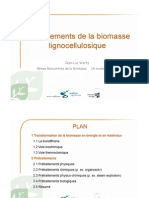 Prétraitements de La Biomasse Lignocellulosique