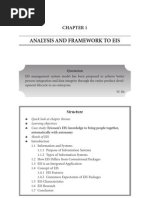 Analysis and Framework To EIS