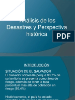 Analisis de Los Desastres y Perspectiva Historica