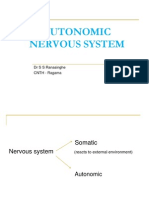 Autonomic Nervous System: DR S S Ranasinghe CNTH - Ragama