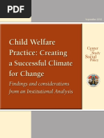 Child Welfare Practice Creating A Successful Climate For Change