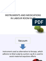 Instruments and Medications in Labour Room & Ot