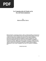 Izurieta Canova - La Comunicacion de Estado en La Era Del Entretenimiento