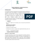 Empleo de Abonor Orgánicos y Fungistaticos en La Agricultura Sostenible