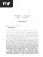 Generation Zombie Essays On The Living Dead in Modern Culture Zombies As Internal Fear or Threat