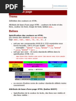 Exercices HTML Attributs de Page Couleurs Texte Et Liens Fo