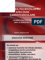 Îngrijirea Pacienţilor Cu Afecţiuni Cardio Vasculare