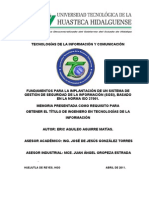 Fundamentos de Un Sgsi Basados en La Norma Iso 27001