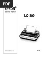 Epson LQ-300 Color Dot Matrix Service